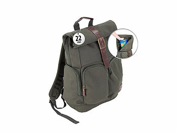 Xcase Rolltop-Business-Rucksack-großem Eck-Reißverschluss, Versandrückläufer