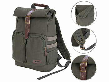 Xcase Rolltop-Business-Rucksack-großem Eck-Reißverschluss, Versandrückläufer
