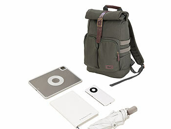 Xcase Rolltop-Business-Rucksack-großem Eck-Reißverschluss, Versandrückläufer