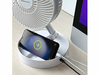 Ventilatore A Clip USB Ricaricabile – Portatile Con Batteria 4000mAh, 4 Velocità, Oscillazione, Luce LED E Asta Telescopica