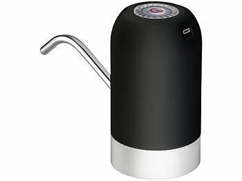 Rosenstein & Söhne 2er-Set Akku-Wasserflaschen-Pumpen, für Gallonen-Flaschen, USB-C 