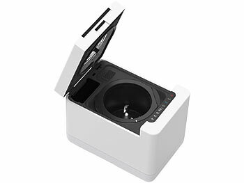 Rosenstein & Söhne Elektrischer Kompostierer mit LCD-Display, 1,5 Liter, 350 W, Autoclean