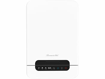 Rosenstein & Söhne Elektrischer Kompostierer mit LCD-Display, 1,5 Liter, 350 W, Autoclean