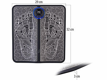 Muskelstimulation Fernbedienung Fussmassage Vibration platzsparend Intensität