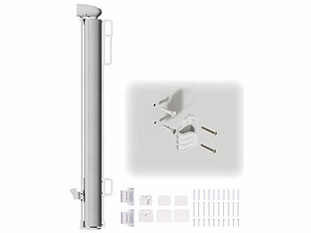 Carlo Milano Ausziehbares Treppenschutzgitter, 13 - 180 cm, 85 cm hoch, weiß