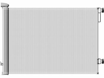 Baby-Gitter Treppen: Carlo Milano Ausziehbares Treppenschutzgitter, 13 - 300 cm, 85 cm hoch, grau