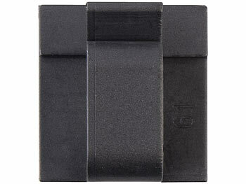General Office 100er-Set selbstklebende Kabelhalter, für innen und außen, schwarz