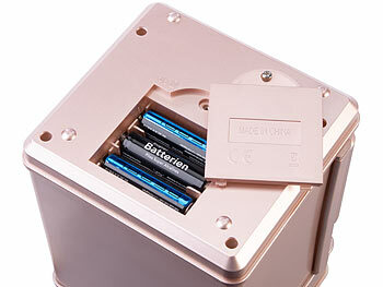 infactory 2er-Set Elektrische Kinder-Spardose, Tresor, Zahlencode, rosa & silber