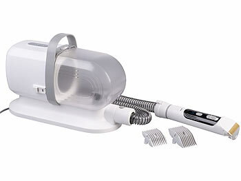 Sweetypet 8in1-Haustier-Schermaschine, Fellsauger, Föhn-Funktion und Bürsten