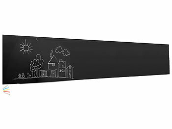 Kreidefolien: infactory Selbstklebende Tafelfolie mit 5 bunten Kreiden, abwischbar,60 x 200 cm