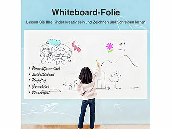 Wiederbeschreibbare Whiteboard-Folie mit Marker 