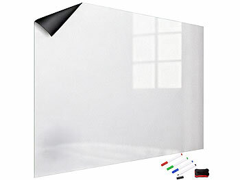 infactory 2er-Set Whiteboard-Folien, selbstklebend, 4 Marker, 90 x 60 cm 