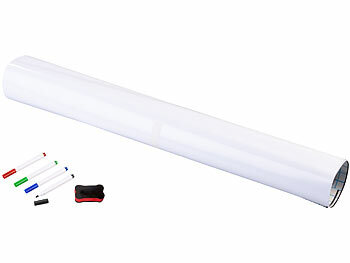 infactory 2er-Set Whiteboard-Folien, selbstklebend, 4 Marker, 90 x 60 cm 