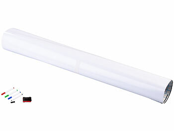 infactory 4er-Set Magn. Whiteboard-Folie, selbstklebend, 4 Marker, 150 x 100 cm