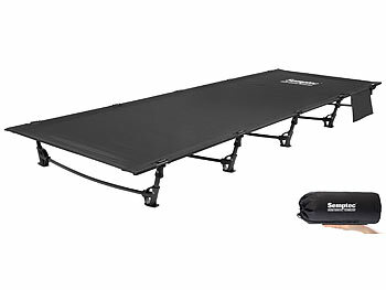 Letto Da Campo Pieghevole GARDLOV – Struttura In Metallo, Oxford 600D, Portata 110kg, Con Borsa Da Trasporto, Nero