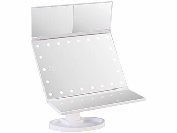 tragbare Schminkspiegel mit LED-Licht und USB-Betrieb
