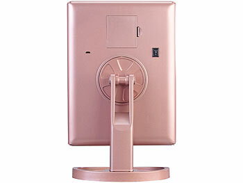 Sichler Beauty 2er-Set Falt-Schminkspiegel mit Beleuchtung, 3x/2x/1x-Vergrößerung