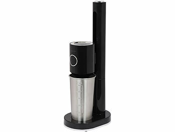 Rosenstein & Söhne Elektrischer Drink-Mixer mit Edelstahlbecher, 500 ml, 2 Stufen, 100 W