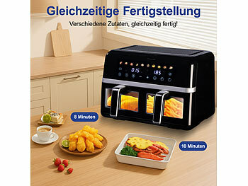 Heißluftfritteuse 2 Kammern