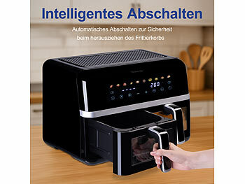 Heißluftfritteuse Doppelkorb