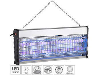 Fliegenvernichter: Lunartec UV-LED-Insektenvernichter mit austauschbarer T8-LED-Röhre, 23 Watt
