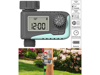 Gartenbewässerung: Royal Gardineer Digitaler Bewässerungscomputer mit LCD-Display