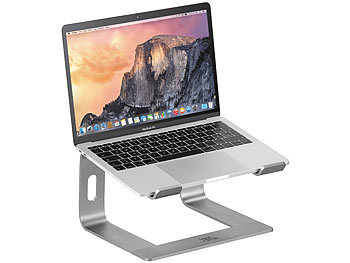 Laptop Stand: General Office Mobiler Alu-Notebook-Ständer für Geräte bis 40 cm (15,8"), dunkelgrau