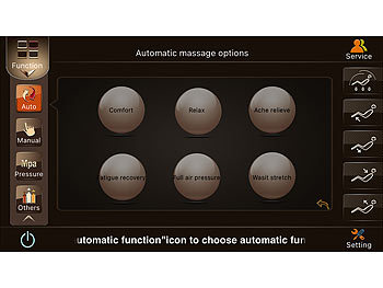 newgen medicals Luxus-Ganzkörper-Massagesessel, Space-Cover, Bluetooth, App, schwarz