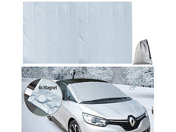 Auto Sonnenschutz Magnet: Lescars 2in1-Universal-Windschutzscheiben-Abdeckung, Magnet-Fixierung, Beutel