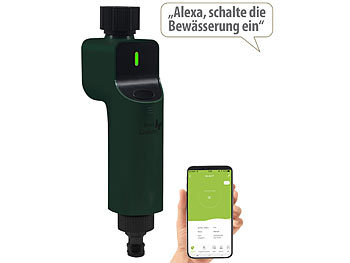Bewässerungssystem: Royal Gardineer Zigbee-Bewässerungscomputer mit Ventil zur App-& Sprach-Steuerung
