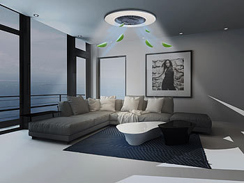 Deckenventilator mit LED-Lampe, App und Sprachsteuerung
