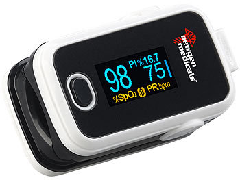 Finger-Pulsoximeter mit und Elesion-App, Bluetooth