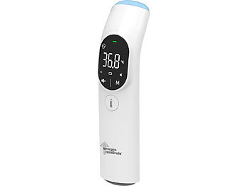 newgen medicals Medizinisches 3in1-Infrarot-Thermometer, App, Oberflächen-Messung