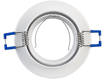 Luminea 3er-Set Alu-Einbaustrahler-Rahmen, weiß, inkl. ZigBee-LED-Spots