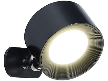 Lunartec 3in1-Akku-LED-Leuchte, 30 Std. Leuchtdauer, 243 lm, Aluminium, schwarz