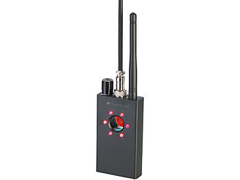 VisorTech Profi-Akku-Spycam- & Wanzendetektor, erkennt 1 MHz-6,5 GHz, GSM u.v.m.