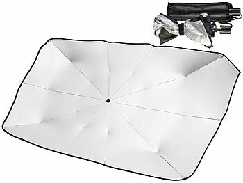 Lescars Wärmeisolierender Sonnenschutz für die Autoscheibe, 125 x 65 cm, UV50+