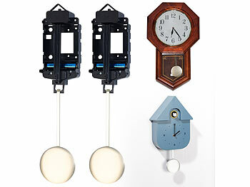 Pendel für Uhr: St. Leonhard Pendel-Antriebsmodul für Uhrwerke, mit Metallpendel 2er-Set