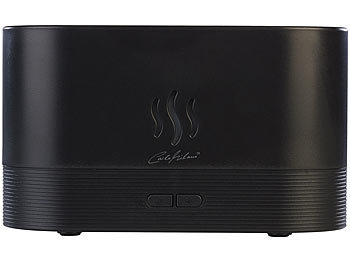 Carlo Milano 2er-Set Ultraschall-Aroma-Diffuser mit zuschaltbarer LED-Flamme