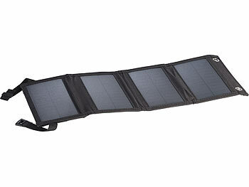 revolt Mobiles 10-Watt-Falt-Solarpanel mit USB-Ausgang, 5 V, 2 A, IP65