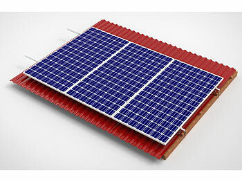 revolt 102-teiliges Dachmontage-Set für 6 Solarmodule, flexibel