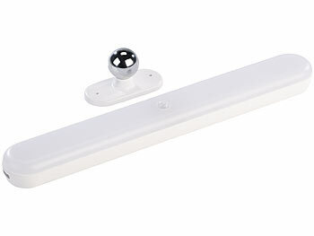 Schwenkbare Akku-LED-Lichtleiste mit PIR-Sensor, dimmbar