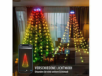Christbäume Tannenbäume Weihnachten Lichter RGBs Weihnacht Bäume Lampen LEDs Dekorations bunte Xmas