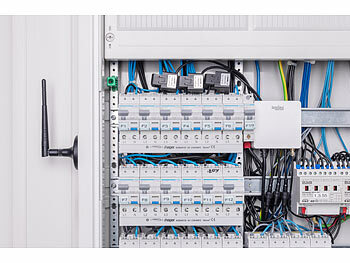 Luminea Home Control Smarter 3-Phasen-WLAN-Stromzähler & Echtzeit-Energiemonitor, 120A, App
