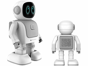 Playtastic Spielzeugroboter: App-programmierbarer Roboter, 130 Bewegungen,  Bluetooth, Lautsprecher (Tanzroboter)