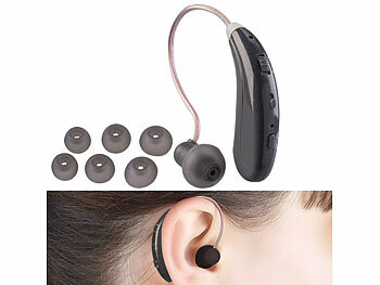 Premium-Digital-Hörgeräte: newgen medicals Digitaler Akku-Hörverstärker, bis 30 dB Verstärkung, 20 Std. Laufzeit