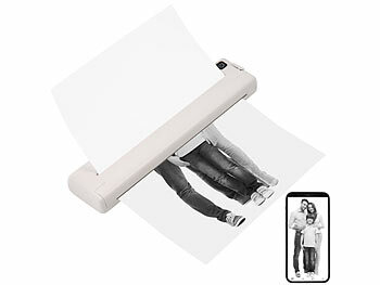 Mobiler DIN A4 Thermodrucker: Callstel Mobiler Akku-Thermodrucker, A4, Bluetooth, App, Android & iOS, 200 dpi