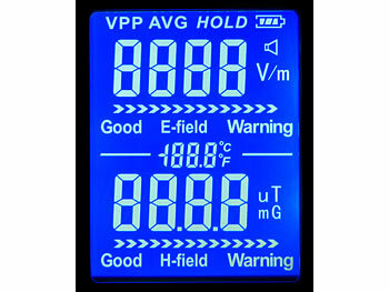 AGT Digitales Akku-EMF-Messgerät mit LCD-Display