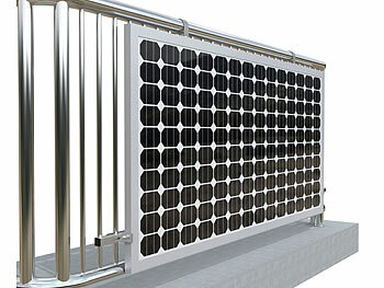 revolt Balkongeländer- und Zaun-Halterung für Solarmodule bis 150 kg