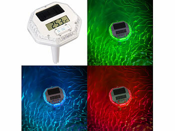 Solar-Poolthermometer mit RGB-LEDs